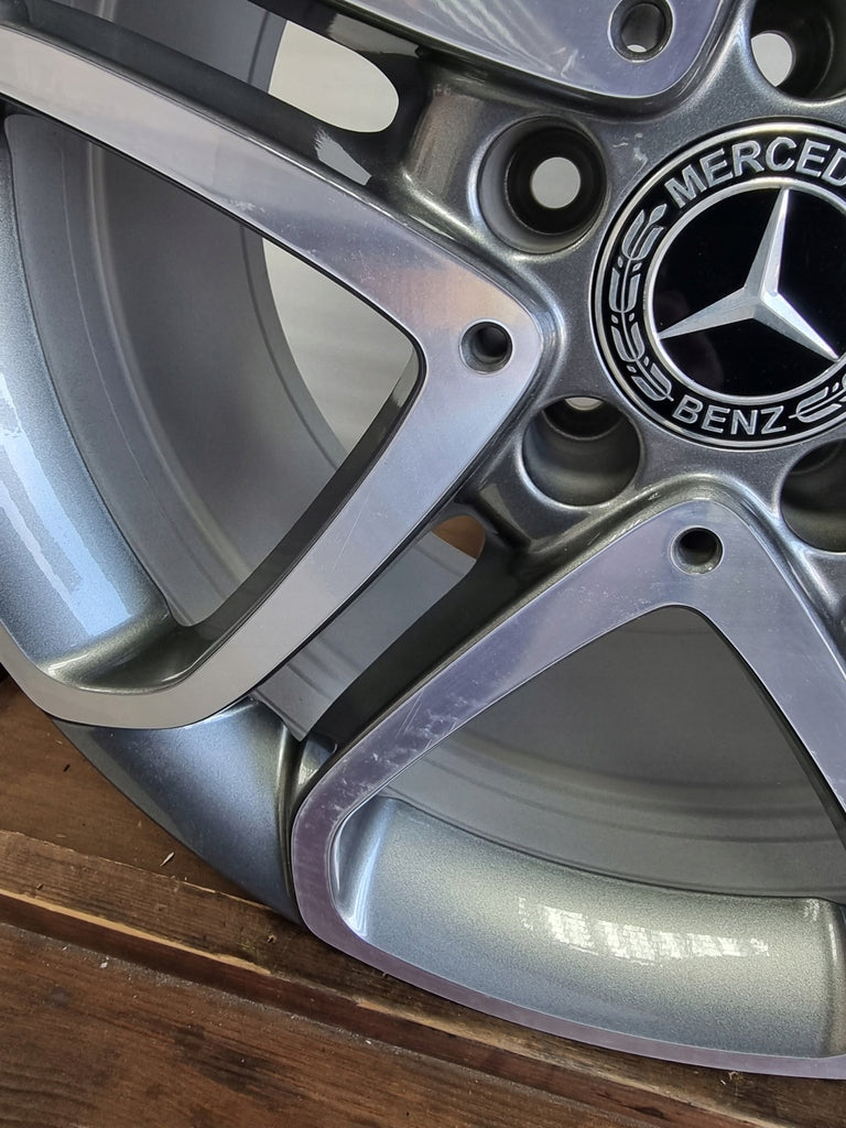 1x Alufelge 18 Zoll 9.5" 5x112 48ET Glanz Graphit A2184012402 Mercedes-Benz Cls