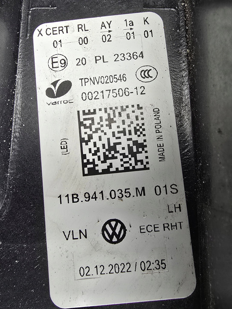 Frontscheinwerfer VW I 11B941035M Links Scheinwerfer Headlight SCH2302900646oo
