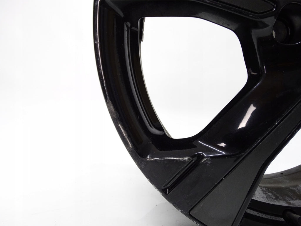 1x Alufelge 17 Zoll 6.5" 4x100 50ET Glanz Schwarz 40300-5FA5A Nissan Micra