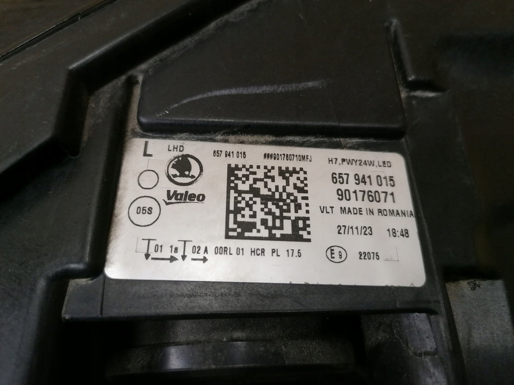 Frontscheinwerfer Skoda Scala 657941015 LED Links Scheinwerfer Headlight SCH3635231584oj