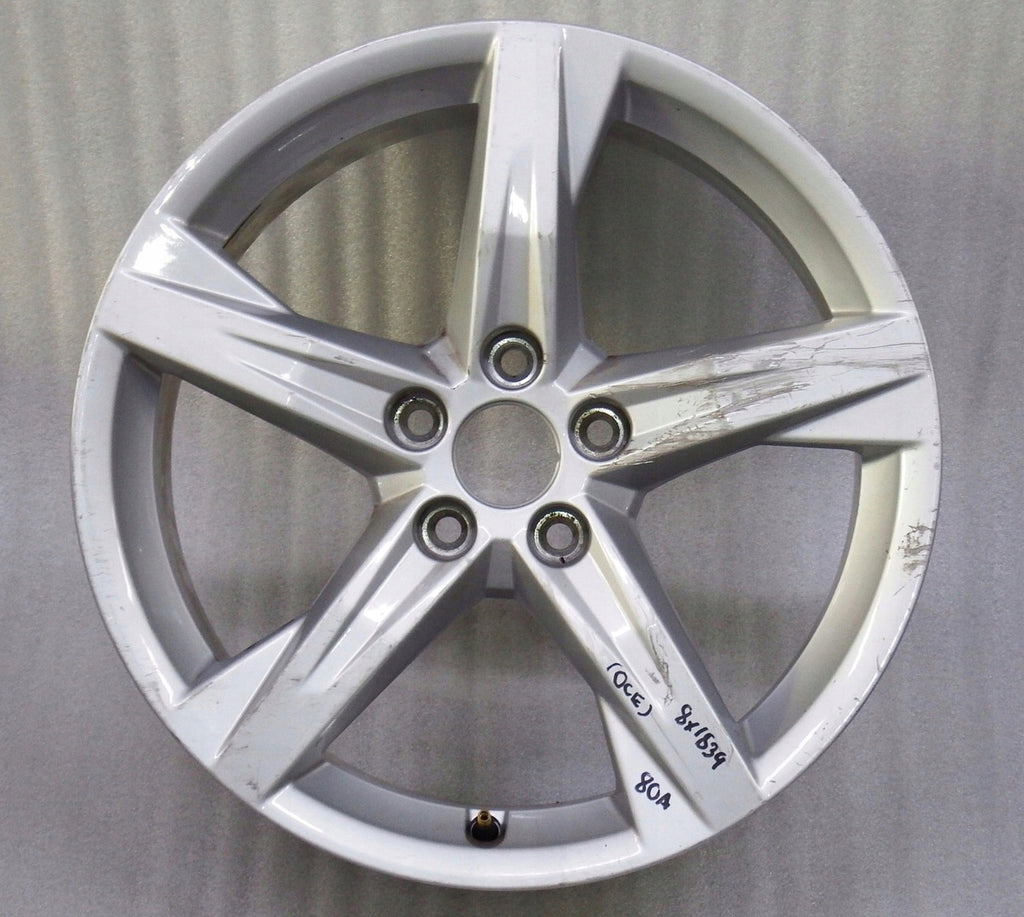 1x Alufelge 18 Zoll 8.0" 5x112 39ET Glanz Silber 80A601025BE Audi Q5 Rim Wheel