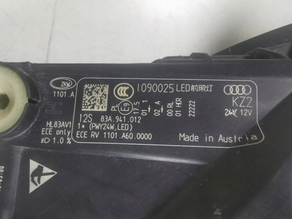 Frontscheinwerfer Audi Q3 83A941012 Rechts Scheinwerfer Headlight SCH9033791224rd