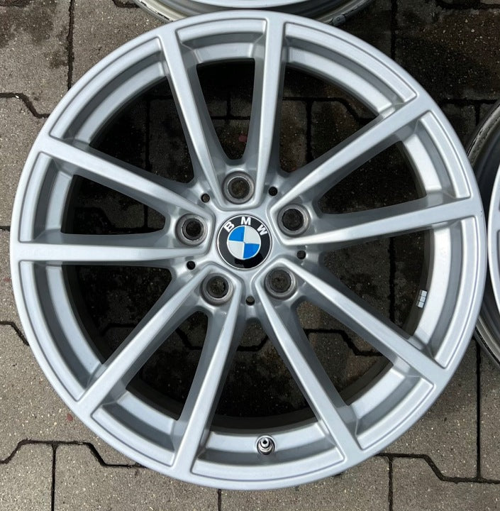 4x Alufelge 17 Zoll 7.5" 5x112 27ET Glanz Silber BMW G31 G30 Rim Wheel FEL6256012178la