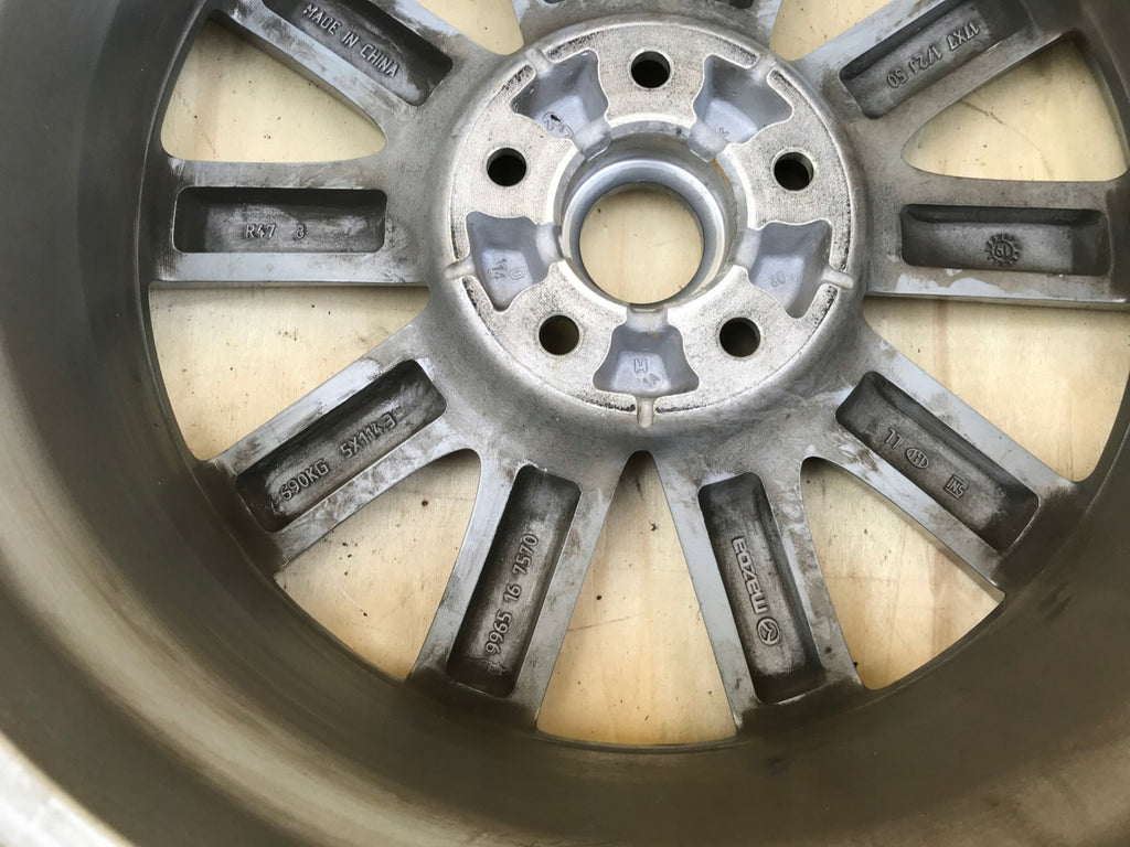 1x Alufelge 17 Zoll 7.5" 5x114.3 50ET Glanz Grau 9965167570 Mazda Rim Wheel FEL2085238005ke