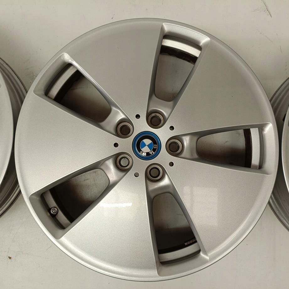 4x Alufelge 19 Zoll 5.0" 5x112 43ET Glanz Silber 6852053 BMW I3 I01 Rim Wheel FEL5955381064kv