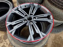 Load image into Gallery viewer, 1x Alufelge 18 Zoll 7.5" 5x112 49ET Glanz Schwarz 5G0601025DR VW Golf VII I FEL1850259297gs