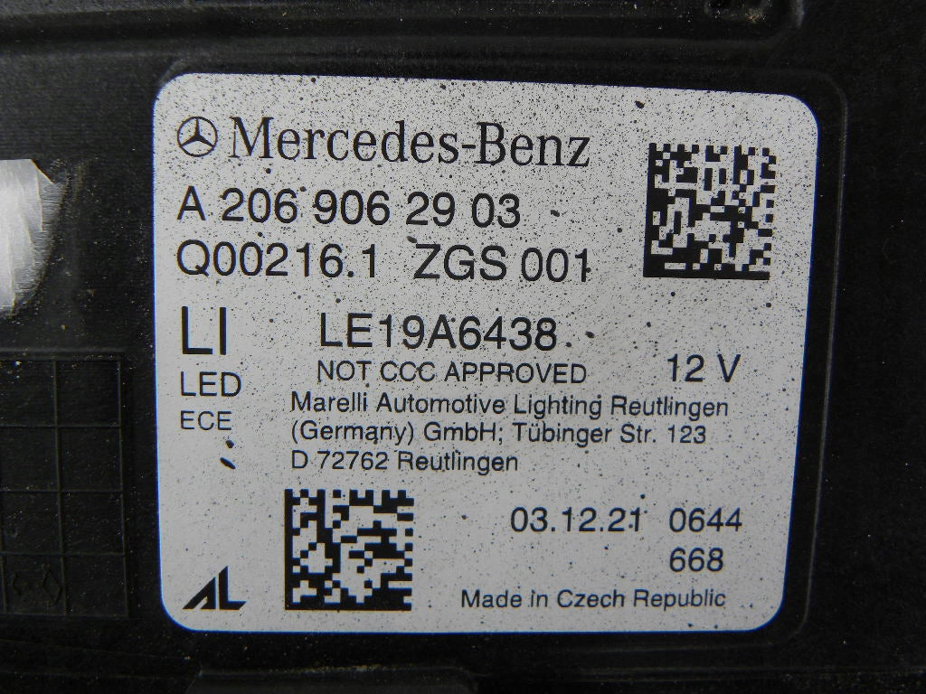 Frontscheinwerfer Mercedes-Benz W206 A2069062903 LED Links Headlight SCH7412315615uy