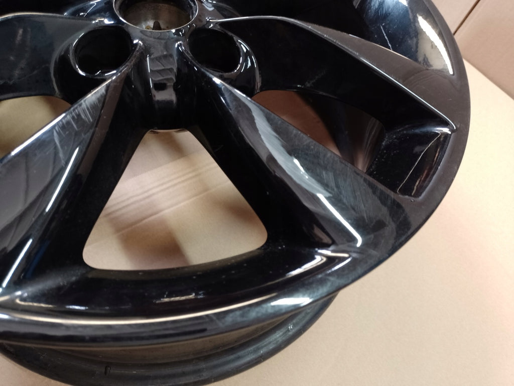 1x Alufelge 16 Zoll 6.5" 4x100 40ET Glanz Schwarz 13378580 Opel Rim Wheel