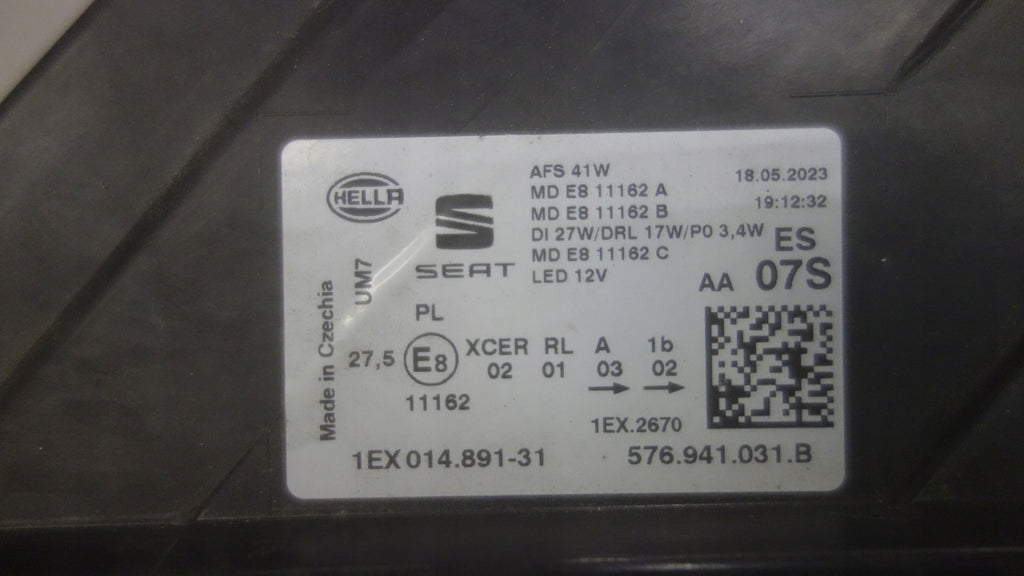 Frontscheinwerfer Seat Ateca 576941031B Links Scheinwerfer Headlight SCH8185702651fr