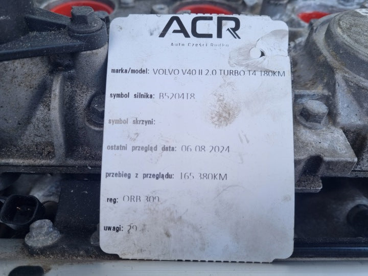 Motor Volvo V40 B5204T8 2.0 180PS 132kW 165TKm 2012 Benzin Engine Unkomplett MOT6780365861bc