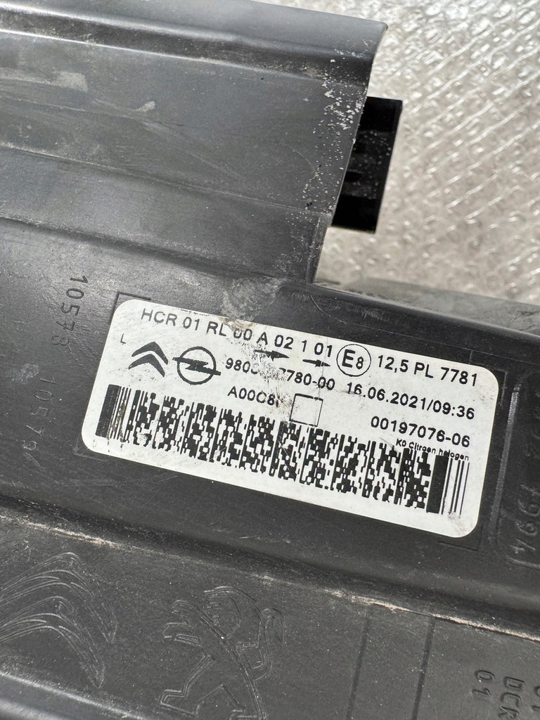 Frontscheinwerfer Opel Vivaro A 9808567780 Links Scheinwerfer Headlight