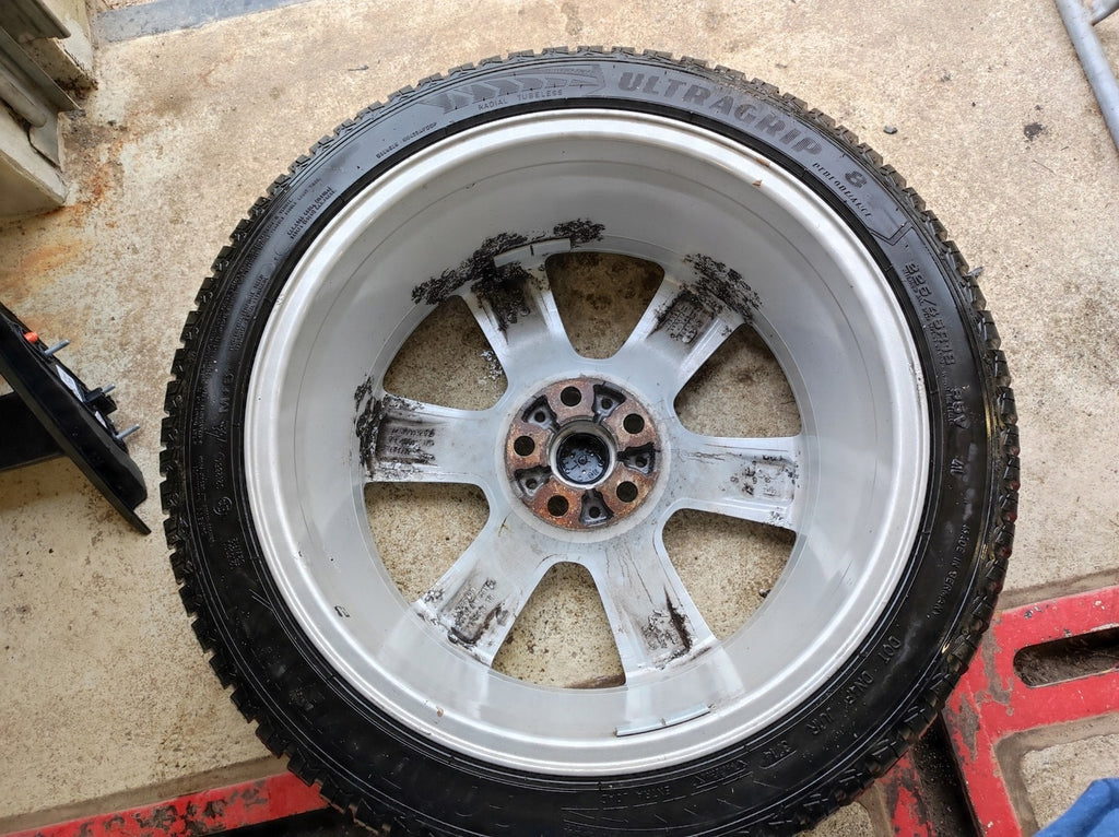 1x Alufelge 18 Zoll 7.5" 5x108 46ET Glanz Silber GX73-1007-DA Jaguar Xf