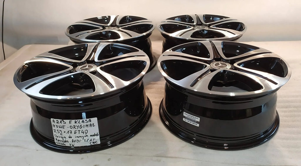 4x Alufelge 17 Zoll 7.5" 5x112 40ET Glanz Silber A2134011200 Mercedes-Benz W213 FEL2335830718dy