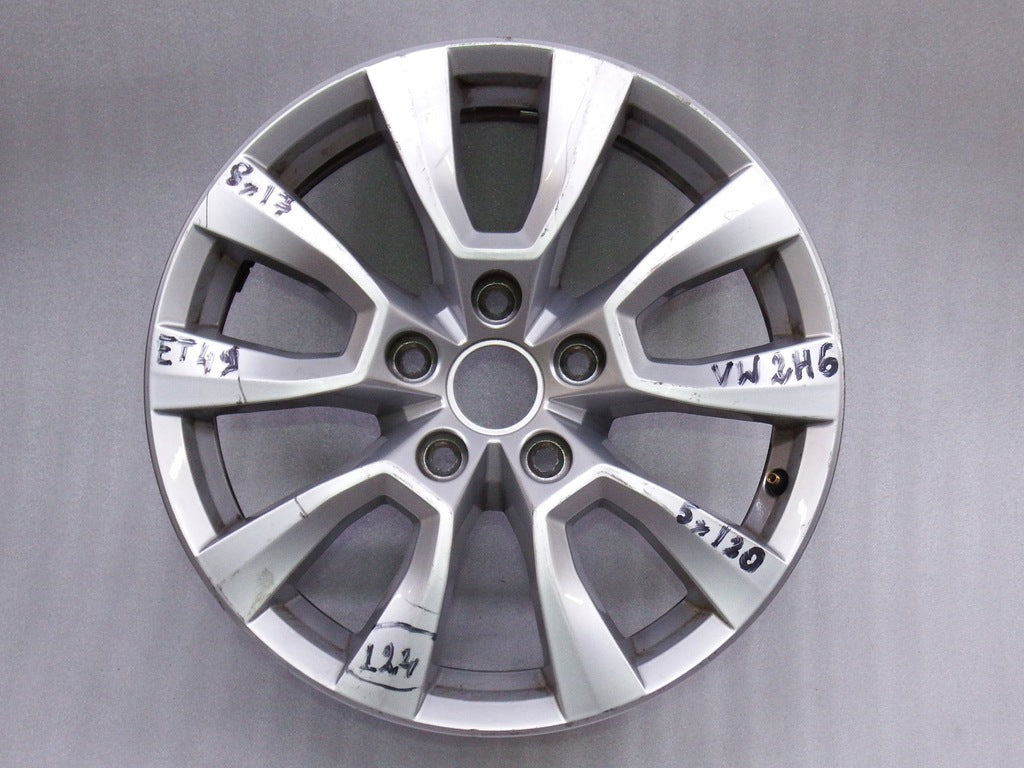1x Alufelge 17 Zoll 8.0" 5x120 49ET Glanz Silber 2H6601025A VW Amarok Rim Wheel FEL2031280000yz