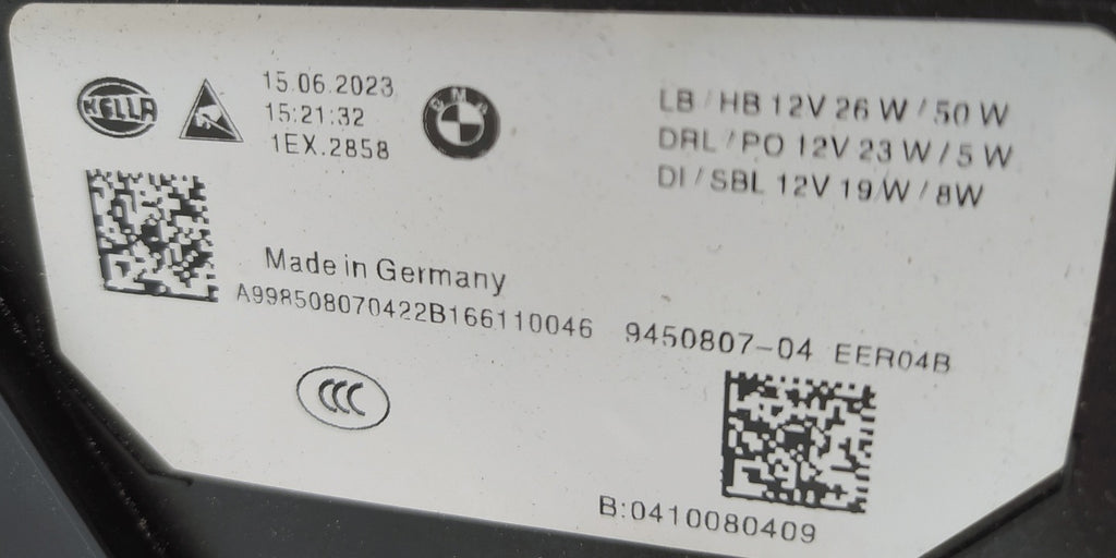 Frontscheinwerfer BMW 3 G21 G20 9450807-04 Full LED Links Scheinwerfer Headlight SCH4216944486pa