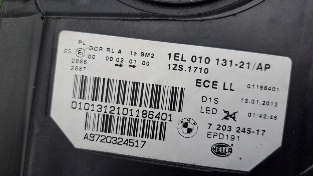 Frontscheinwerfer BMW 5 F11 F10 1EL010131-21 Bi-Xenon Links Headlight SCH9674805916fi
