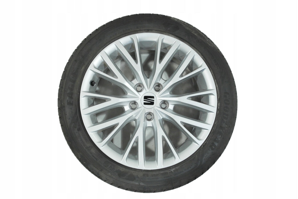 1x Alufelge 17 Zoll 7.5" 5x112 46ET Glanz 5FA601025B Seat Leon Rim Wheel FEL6659284912dm