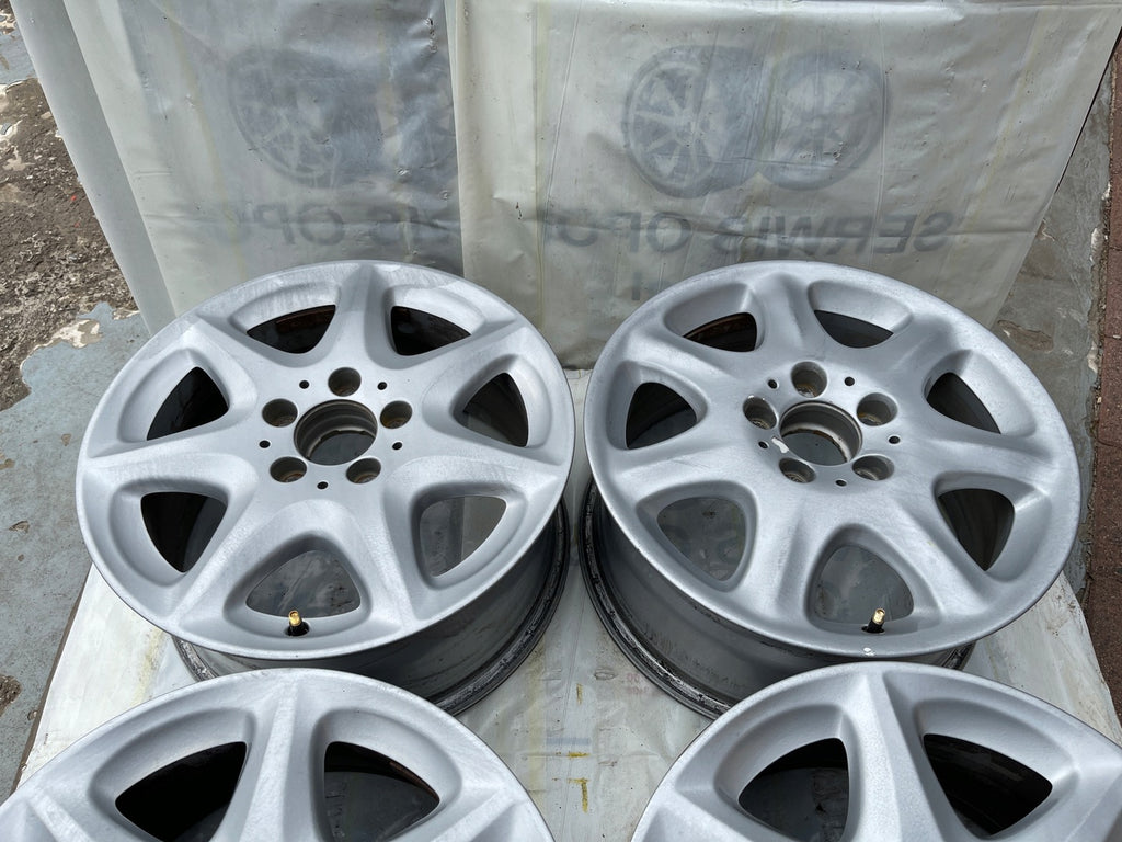 4x Alufelge 16 Zoll 7.5" 5x112 46ET Glanz Silber A2204012302 Mercedes-Benz