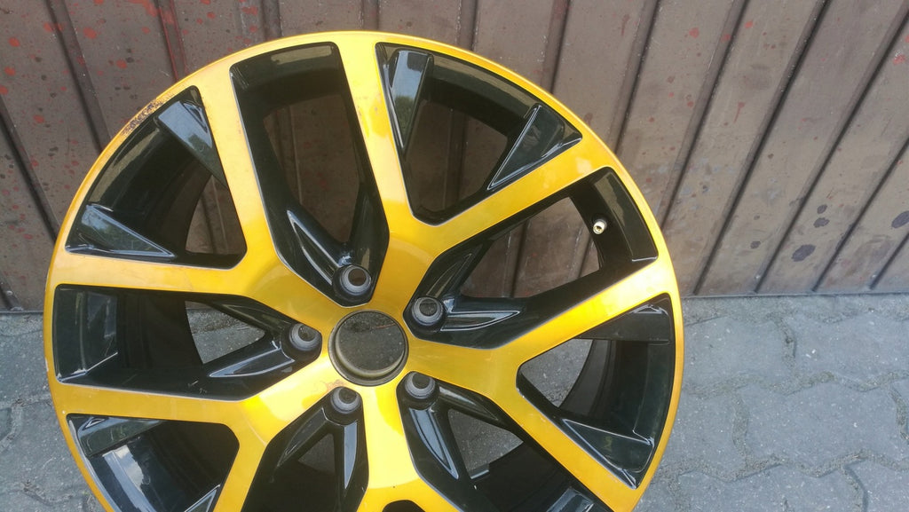 1x Alufelge 18 Zoll 8.0" 5x112 44ET Glanz Schwarz 5C0601025BL VW Passat Beetle FEL4259261662kv