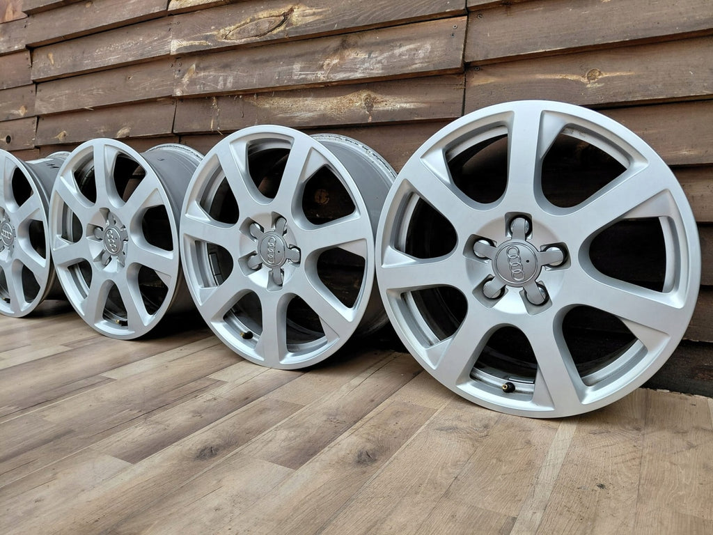 4x Alufelge 17 Zoll 7.0" 5x112 37ET Glanz Silber 8R0601025E Audi Q5 Rim Wheel FEL2934433260uv