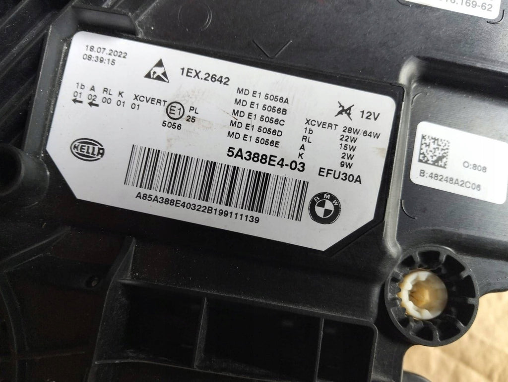 Frontscheinwerfer BMW 5 G30 15Y2642 5A388E4 Full LED Rechts Headlight SCH4582937476vs