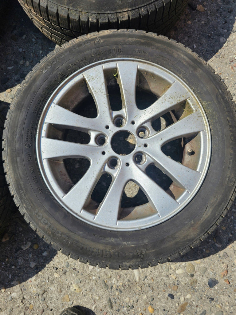 1x Alufelge 16 Zoll 7.0" 5x120 34ET Glanz Silber 6775595 BMW E91 E90 Rim Wheel FEL6326519648jo