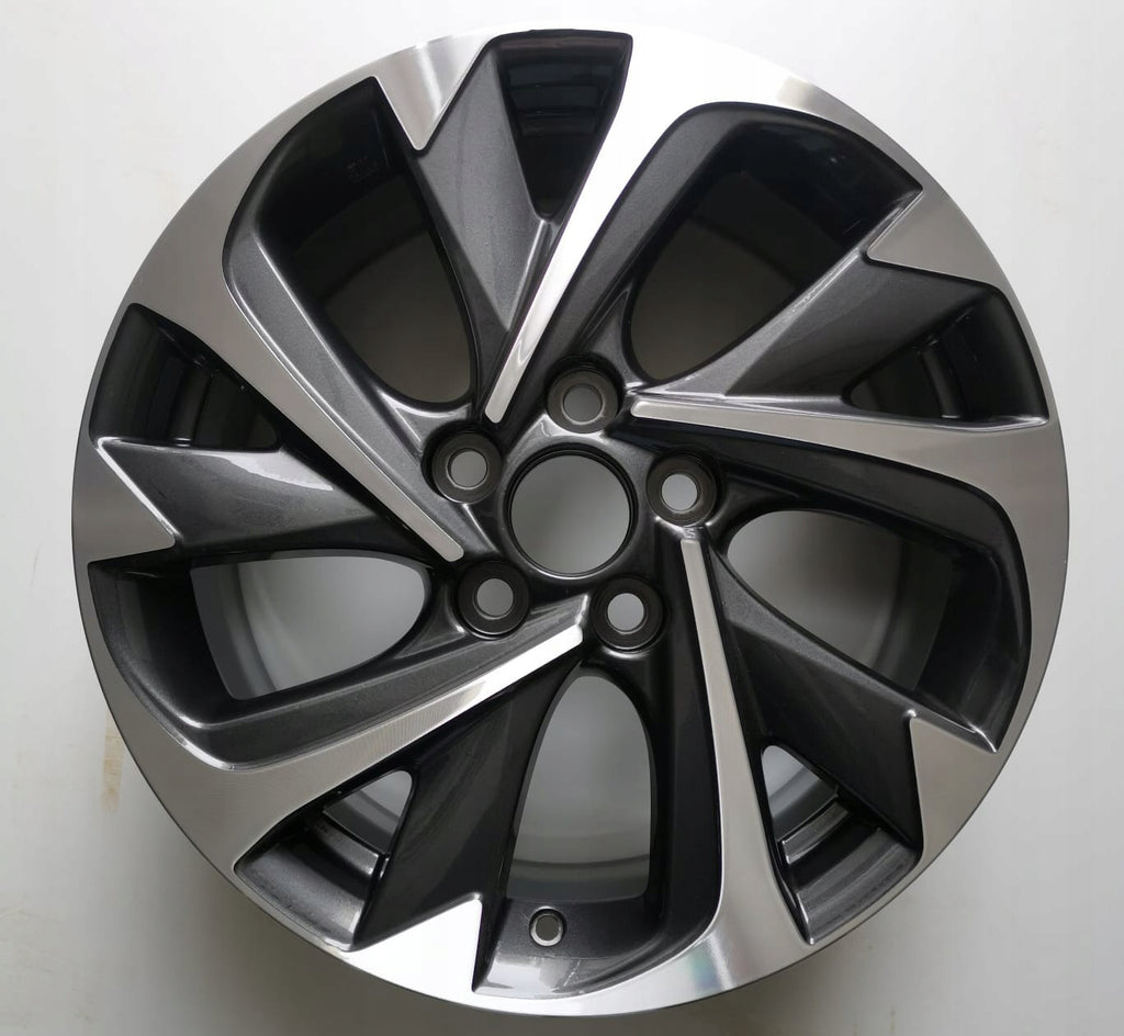 1x Alufelge 17 Zoll 7.0" 5x114.3 50ET Glanz Schwarz 42611-02L90 Toyota Corolla FEL1378264028st