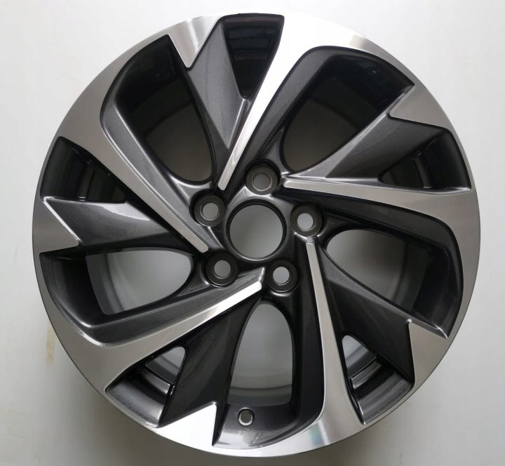1x Alufelge 17 Zoll 7.0" 5x114.3 50ET Glanz Schwarz 42611-02L90 Toyota Corolla FEL1378264028st