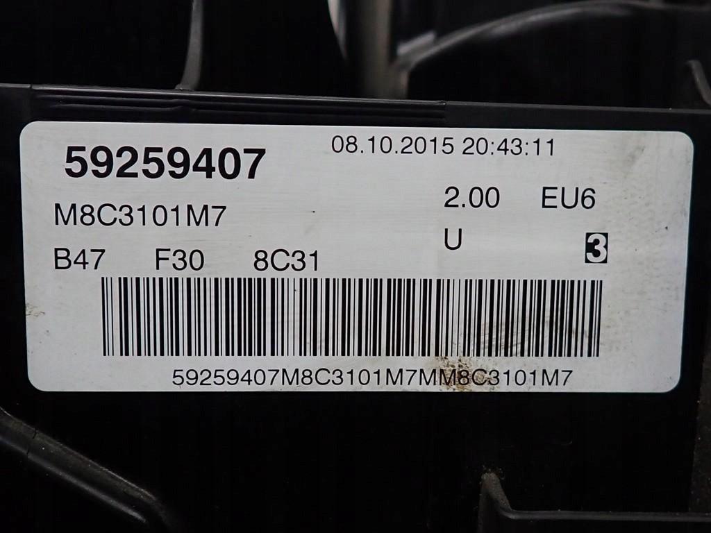 Motor BMW F34 3 F30 F31 1 F20 B47D20A 2.0 116PS 85kW 140TKm 2015 Diesel Komplett