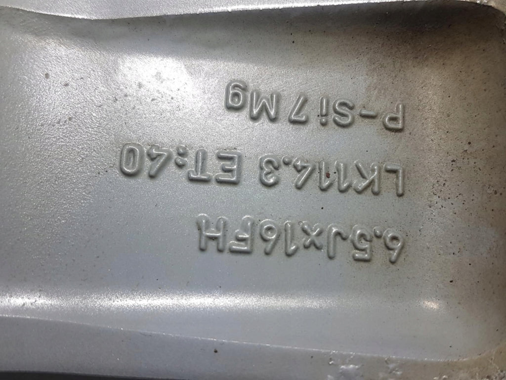 1x Alufelge 16 Zoll 6.5" 5x114.3 42ET Silber KB4095S100 Nissan Qashqai I Pulsar FEL9578041514xl