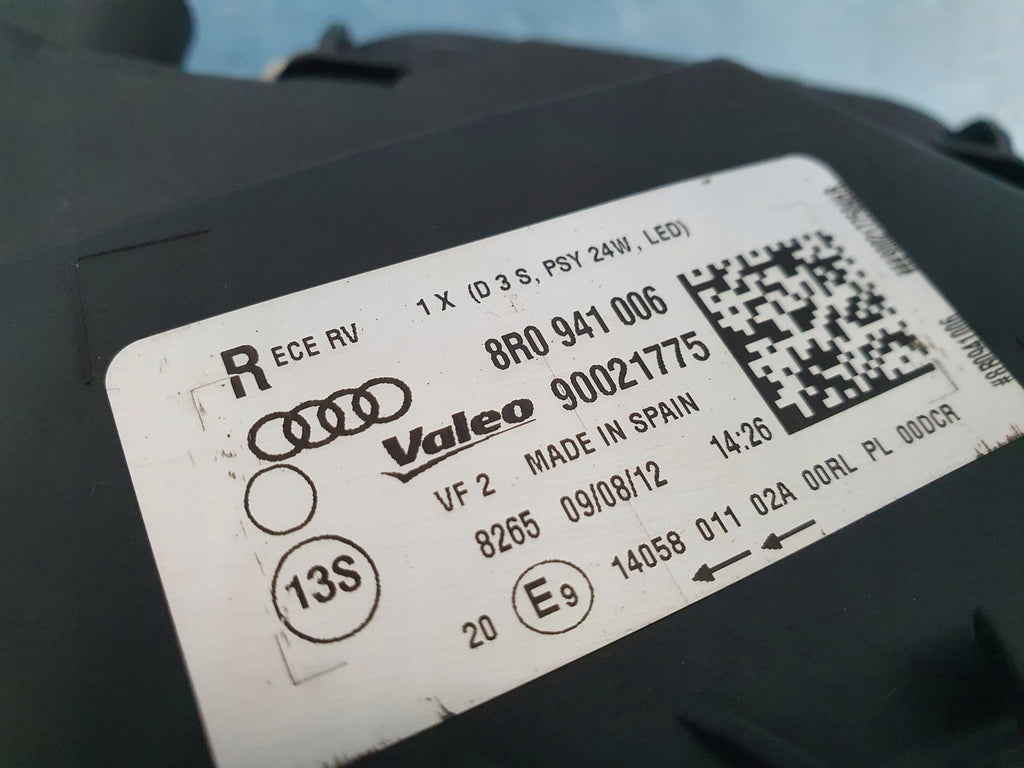 Frontscheinwerfer Audi Q5 8R0941006 LED Rechts Scheinwerfer Headlight