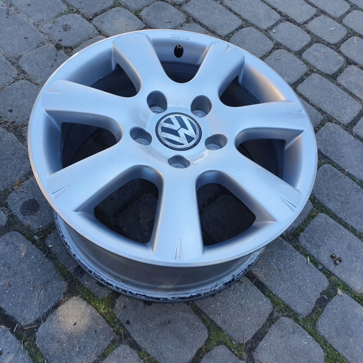 1x Alufelge 17 Zoll 7.5" 5x130 55ET Glanz Silber 7L6601025F VW Rim Wheel FEL1501221423mj