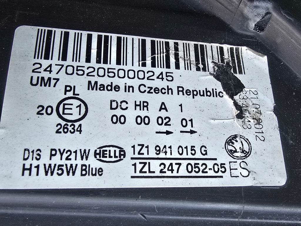 Frontscheinwerfer Skoda Octavia I 1Z1941015G Links Scheinwerfer Headlight SCH3677094726ew