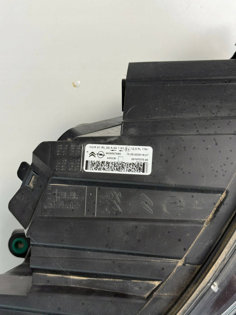 Frontscheinwerfer Toyota Proace 9808567680 Rechts Scheinwerfer Headlight SCH2560712245oy