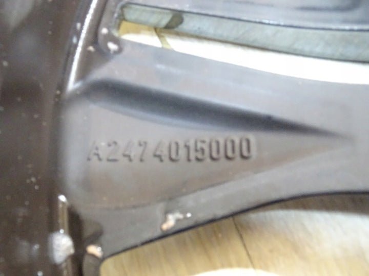 1x Alufelge 18 Zoll 7.5" 5x112 53ET Glanz Schwarz A2474015000 Mercedes-Benz W247 FEL6274103435gd