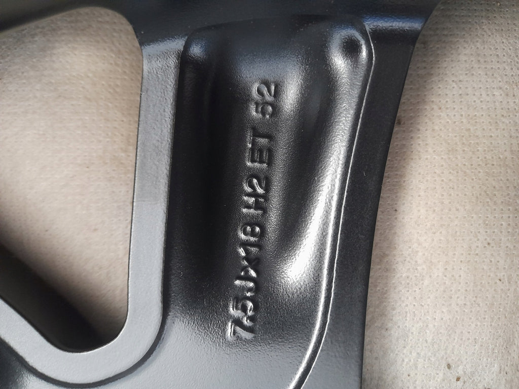 1x Alufelge 18 Zoll 7.5" 5x112 52ET Glanz Schwarz A2464012102 Mercedes-Benz FEL6804379268sk