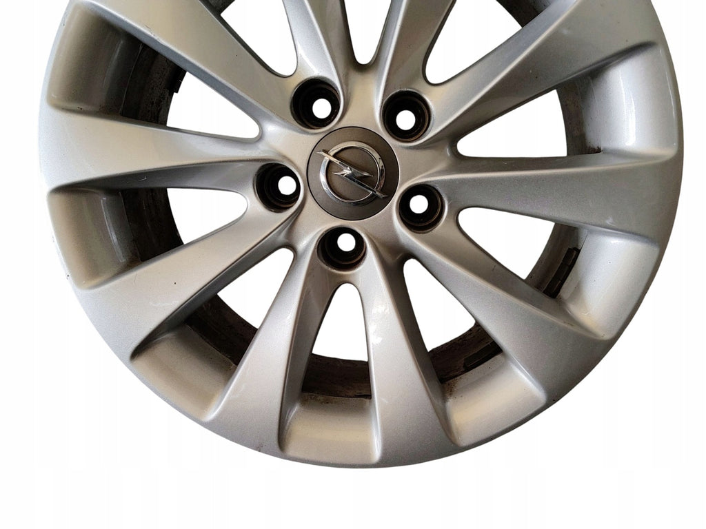1x Alufelge 16 Zoll 6.5" 5x110 37ET Glanz Silber 13346661 Opel Zafira B Meriva FEL6841980703sd