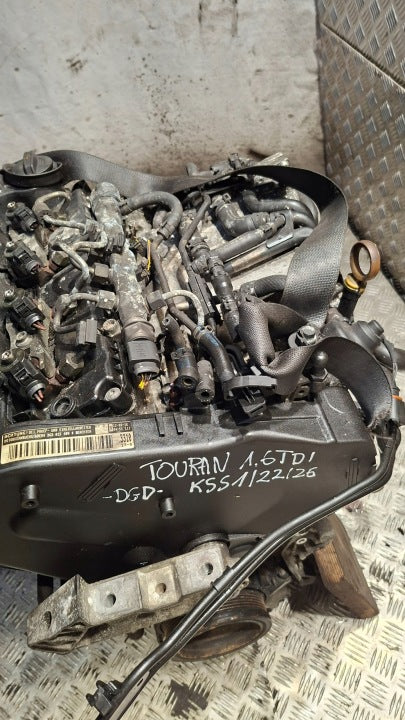 Motor VW Touran DGDA 1.6 TDI 115PS 85kW 2016 Engine Unkomplett MOT9628932716tw