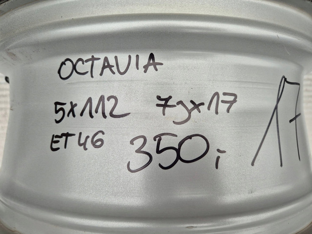 1x Alufelge 17 Zoll 7.0" 5x112 46ET Silber 5E3601025 Skoda Octavia Iii Rim Wheel FEL8296319979hl