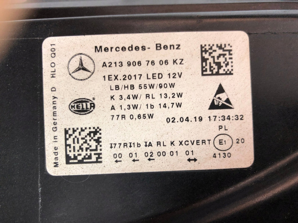 Frontscheinwerfer Mercedes-Benz W213 A2139067506 LED Ein Satz Headlight SCH3170020554zi