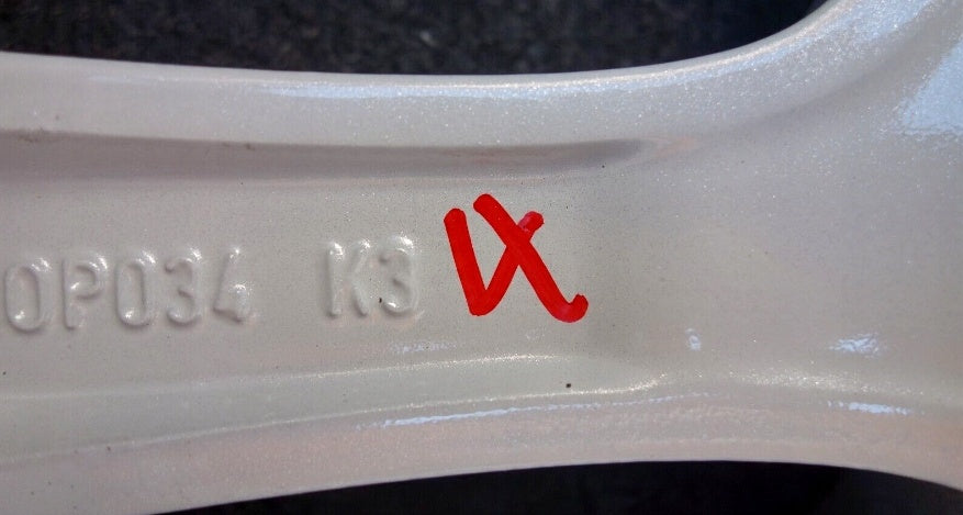 1x Alufelge 16 Zoll 6.0" 4x100 40ET Glanz Schwarz OP034 Opel Corsa D Rim Wheel