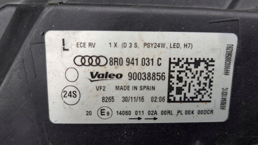 Frontscheinwerfer Audi Q5 8R0941031C LED Links Scheinwerfer Headlight SCH1226547907xy