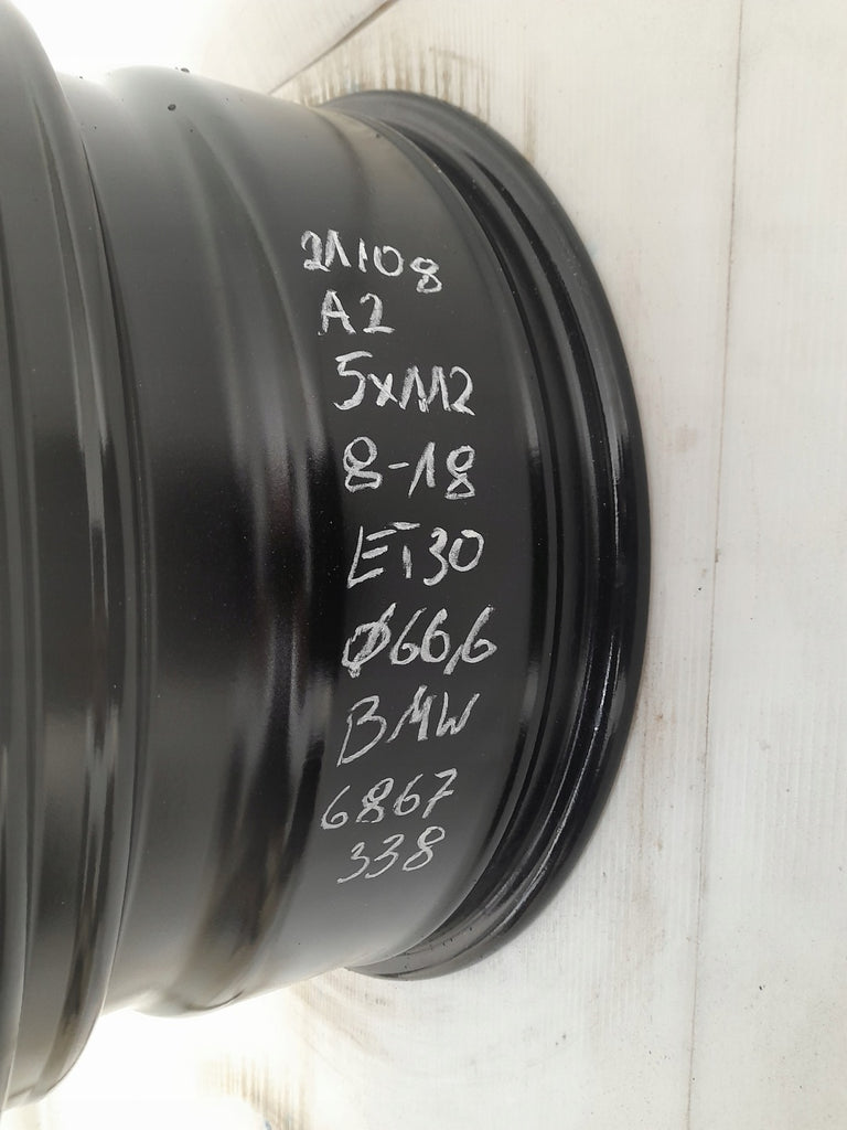 4x Alufelge 18 Zoll 8.0" 5x112 30ET Glanz Schwarz 6867338 BMW Rim Wheel FEL5939132676tr