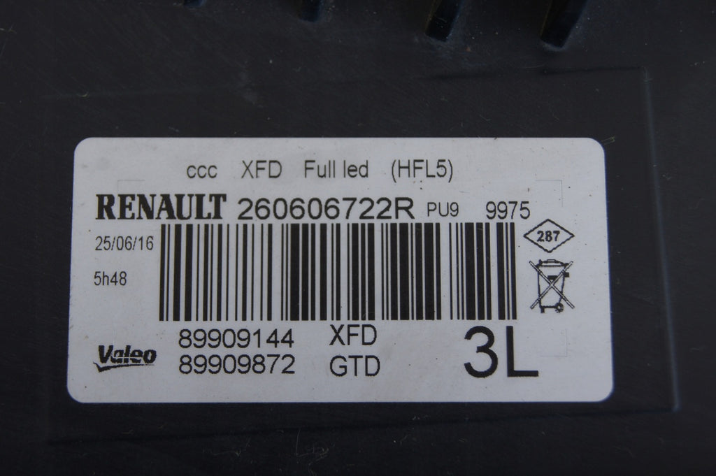 Frontscheinwerfer Renault Talisman 260606722R LED Ein Stück (Rechts oder Links) SCH1373879528et