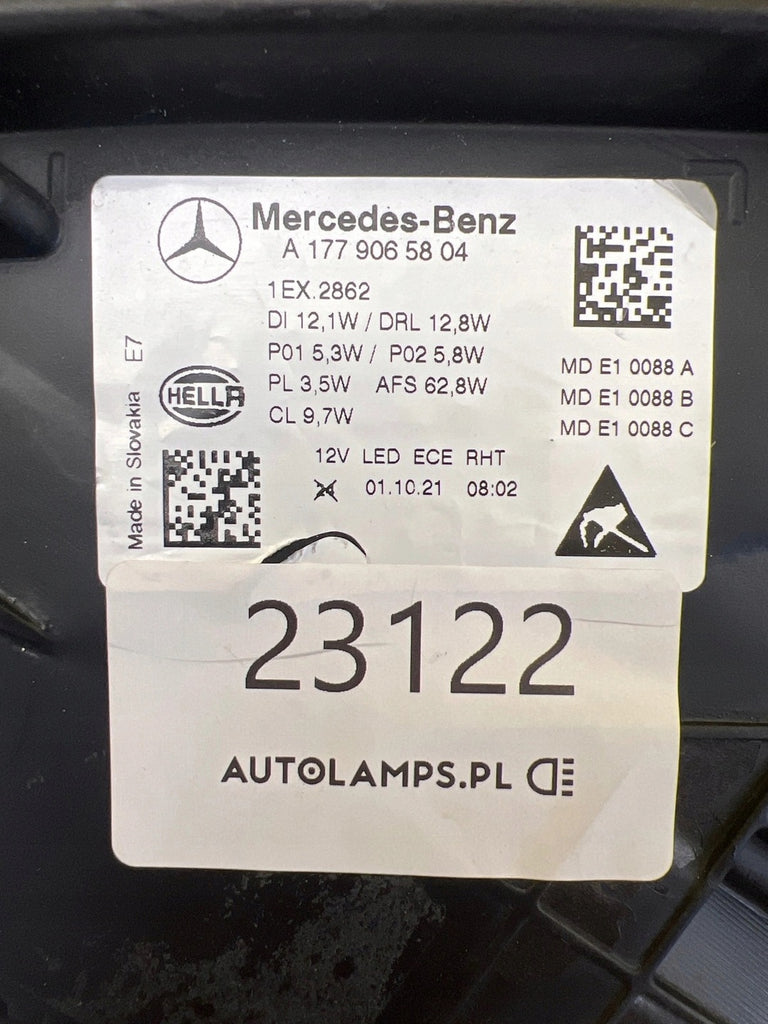 Frontscheinwerfer Mercedes-Benz W177 A1779065804 LED Rechts Headlight SCH1576017524mt