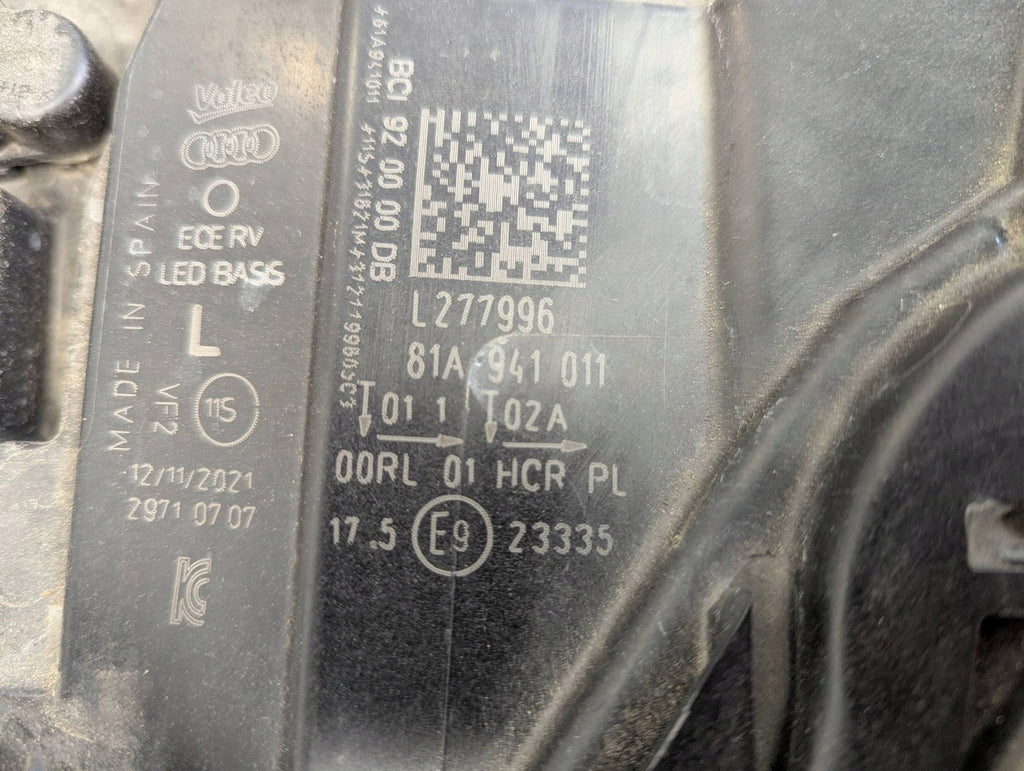 Frontscheinwerfer Audi Q2 81A941011 Links Scheinwerfer Headlight SCH6234248116wi