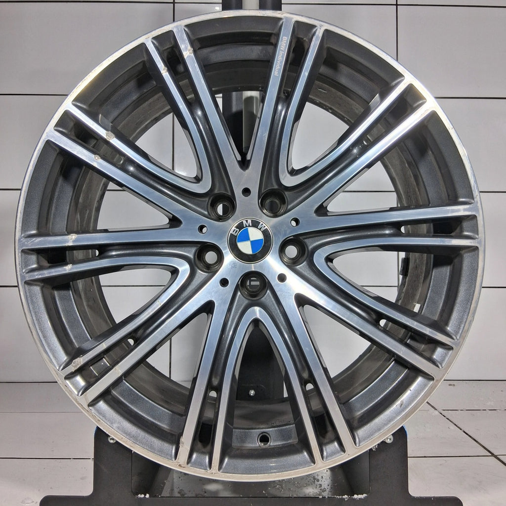 1x Alufelge 20 Zoll 8.0" 5x112 30ET Glanz Grau 8053501 BMW G31 G30 Rim Wheel FEL9411939192dv