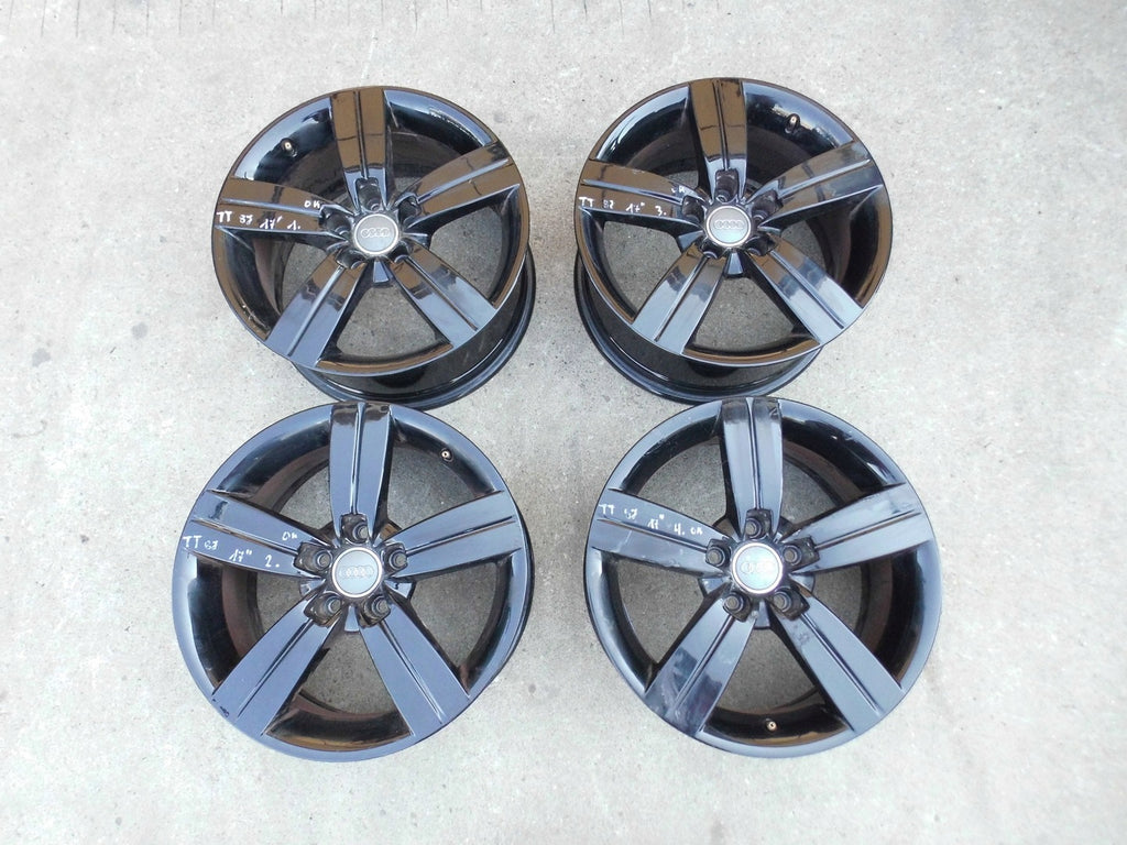 4x Alufelge 17 Zoll 8.0" 5x112 47ET Glanz 8J0601025C Audi A4 B7 Rim Wheel