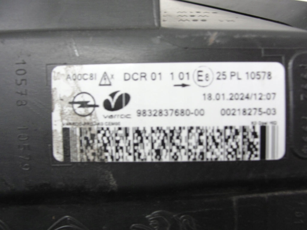 Frontscheinwerfer Opel Vivaro C Zafira Life 9832837680 Xenon Links Headlight SCH9769392657vy