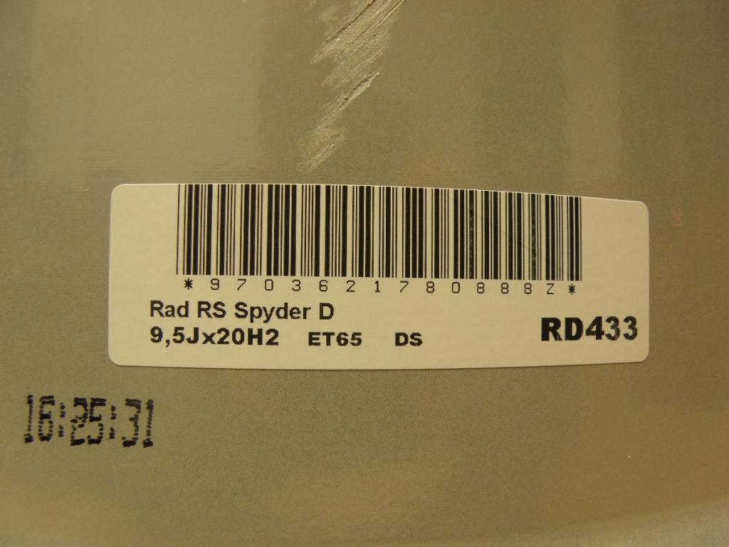 1x Alufelge 20 Zoll 9.5" 5x130 65ET Silber 97036217808 Porsche Panamera FEL5844219517gd